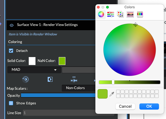Control Color of NaN Values