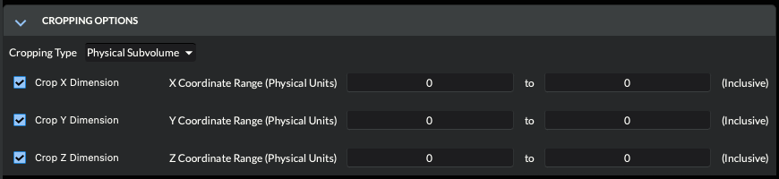 Crop Import Image Stack