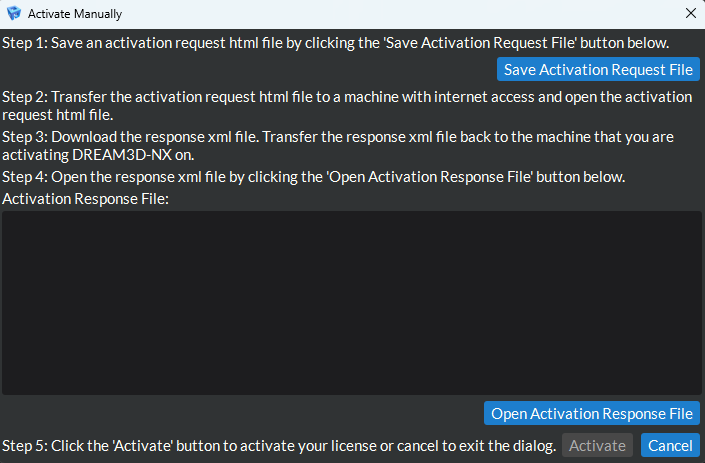 Activate Manually Save Request