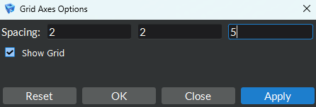 Edit Global Grid Axes