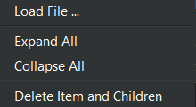 Geometry Browser Context Menu Load File
