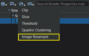 Image Resample Button Location