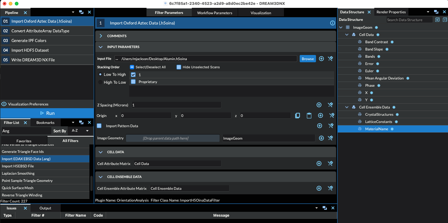 Overview of the user interface.