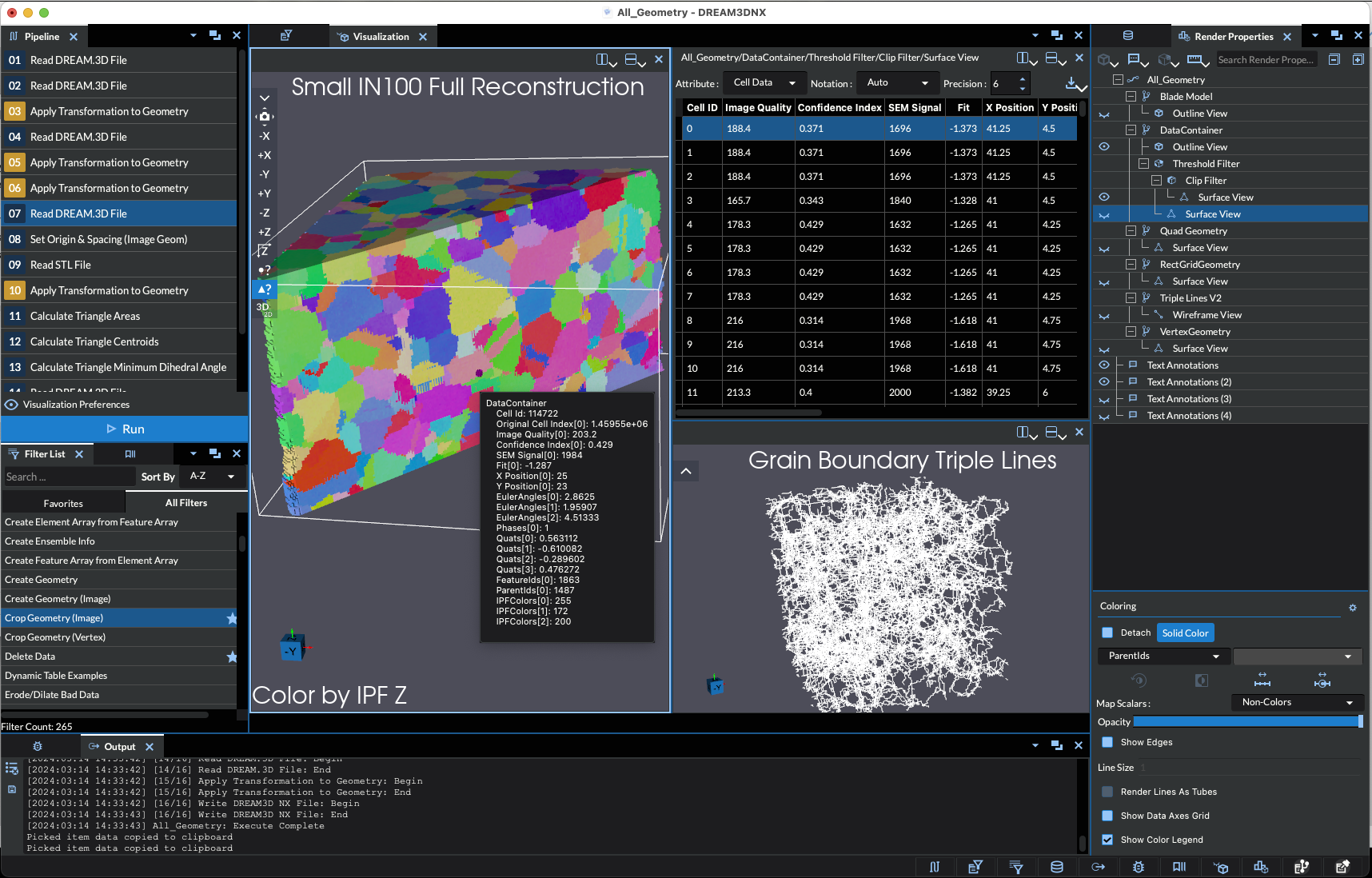 DREAM3D-NX including visualization capabilities
