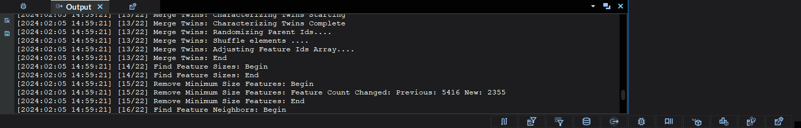 Pipeline Output Log