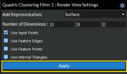 Apply Quadric Clustering Criteria