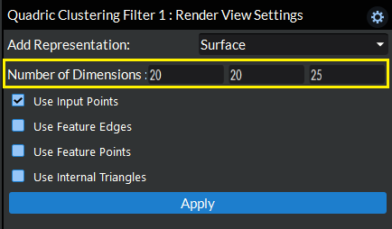 Select Number of Dimensions