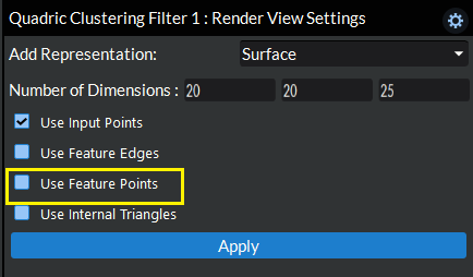 Select Use Feature Points