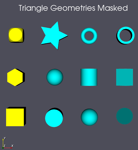 Masked triangle geometries for removal.