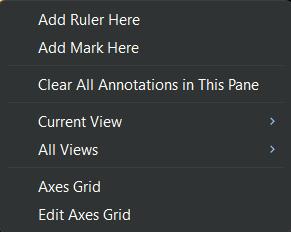 Right-click context menu showing Add Ruler Here and Add Mark Here