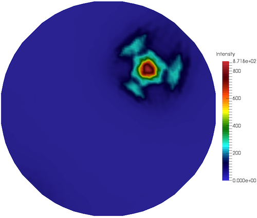 Using ParaView's Threshold filter + Cells to Points + Delaunay2D Filters