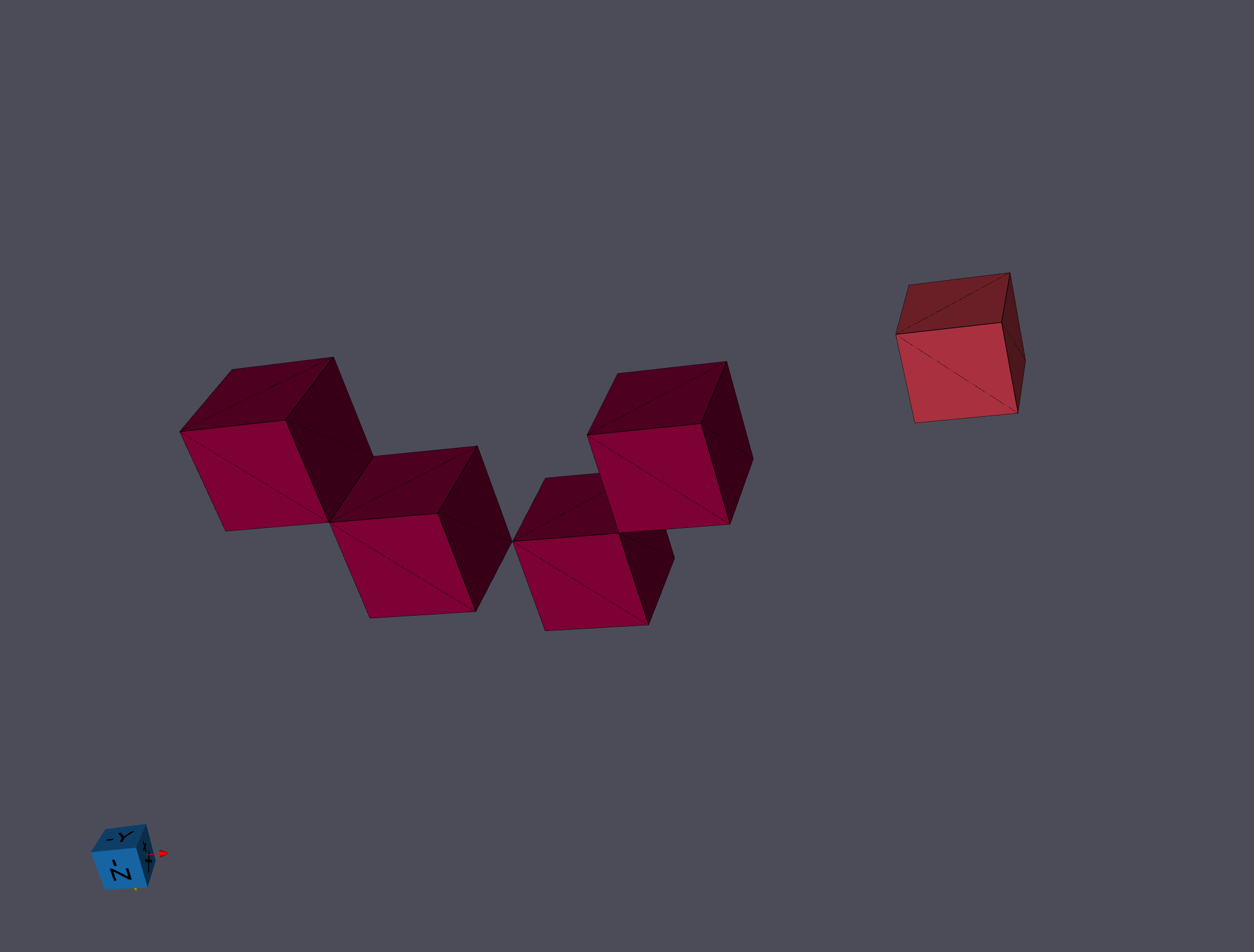 Shared Edges & Points With Disconnected Region - "All Connected"