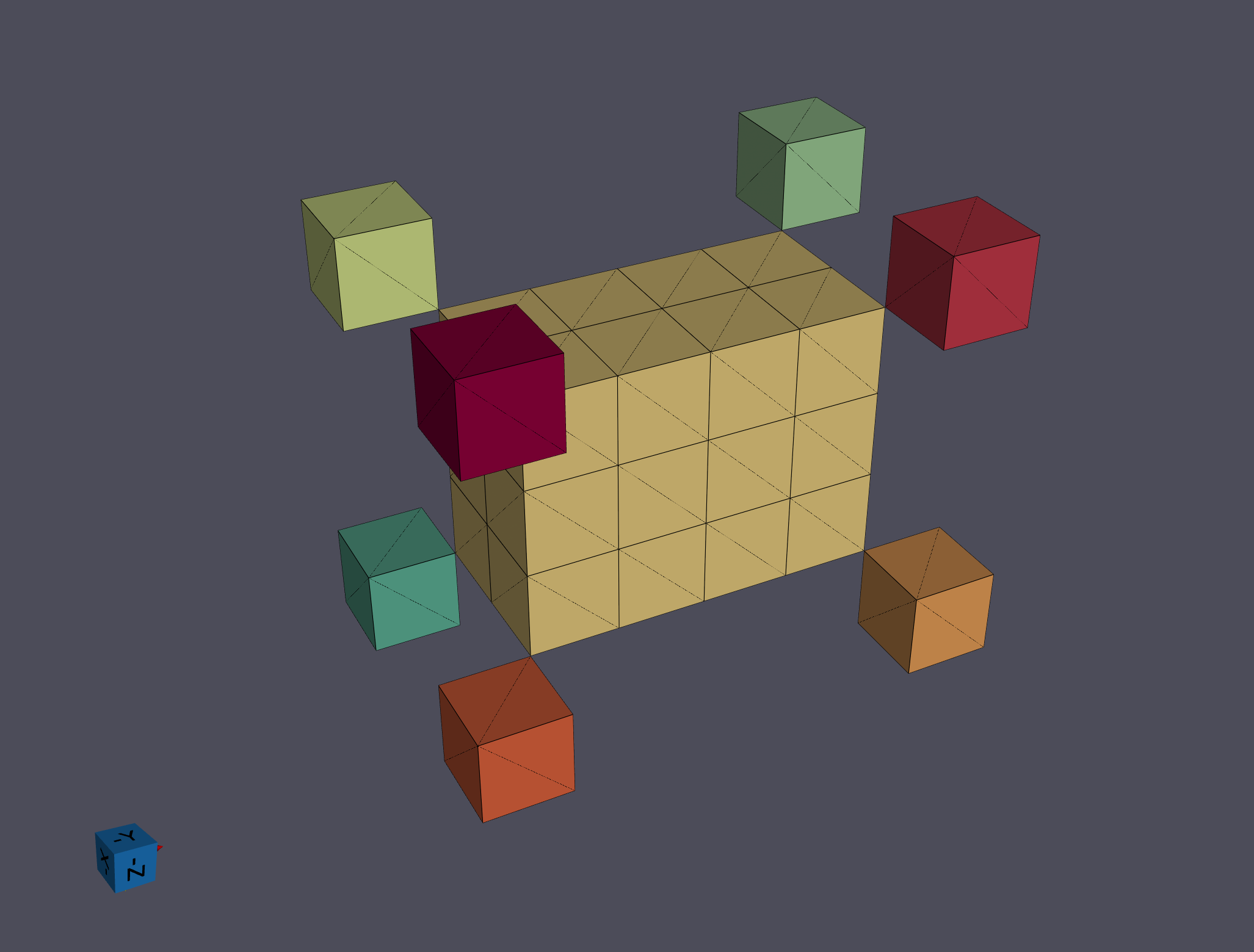 Shared Points - Neighbor Scheme = "Face Only"